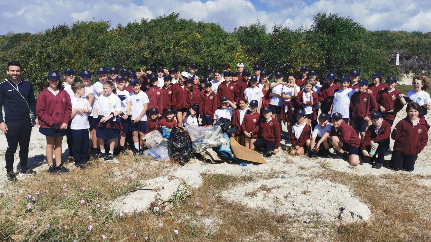 Earth Day - beach clean-up by Years 5 and 6